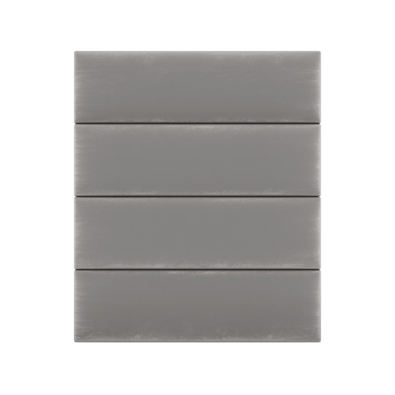 Vant Panels Velvet Wall Paneling in Platinum Gray Wayfair